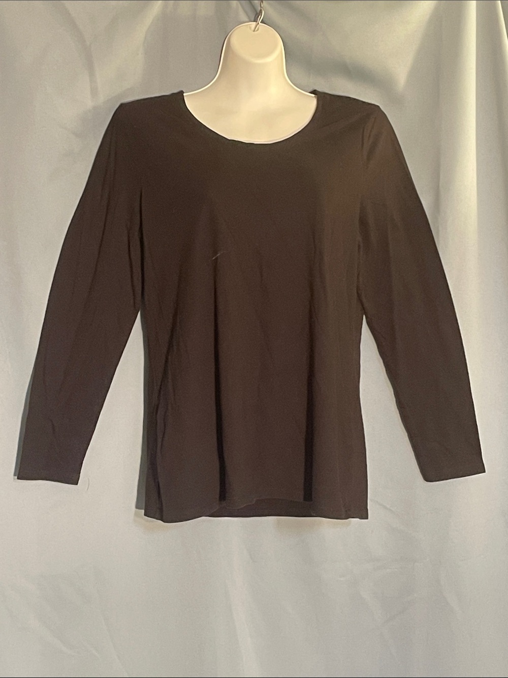 No Boundaries Women's Long-Sleeve Crew Neck Top - Black